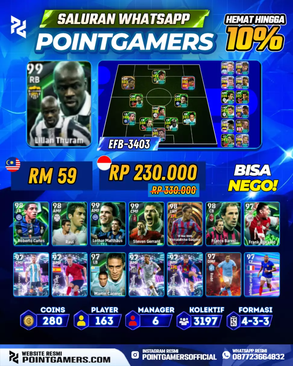 EFB-3403 - LILIAN THURAM 99
