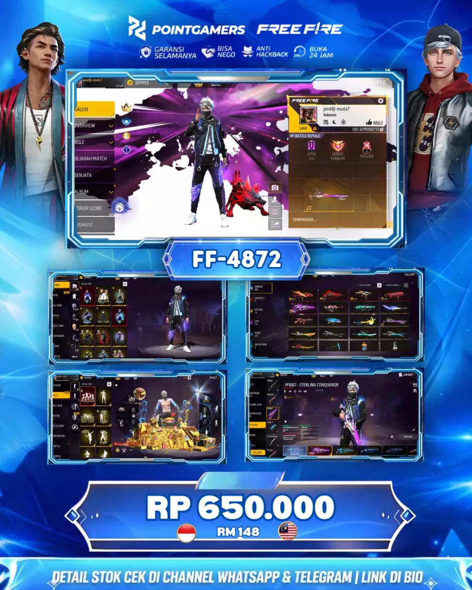 BUNDLE FF AUTO BOOYAH 3