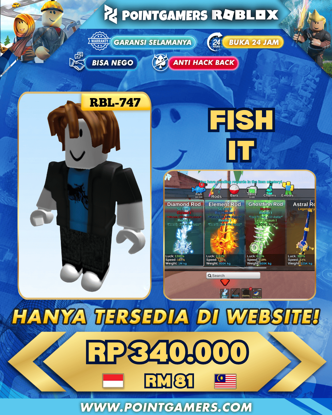 RBL-0747 - 74M COIN, LVL 786